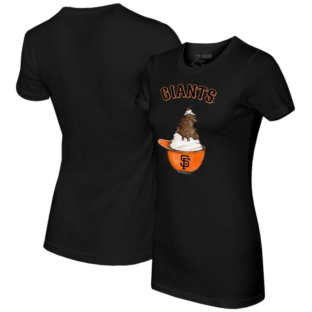 San Francisco Giants Tiny Turnip Women's Sundae Helmet T-Shirt | MLB For sale