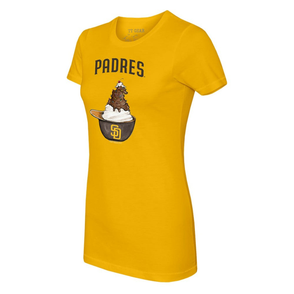 San Diego Padres Tiny Turnip Women's Sundae Helmet T-Shirt | MLB Shop