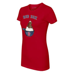 Boston Red Sox Tiny Turnip Women's Sundae Helmet T-Shirt | MLB Sale