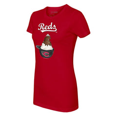 Cincinnati Reds Tiny Turnip Women's Sundae Helmet T-Shirt | MLB US