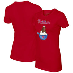 Philadelphia Phillies Tiny Turnip Women's Sundae Helmet T-Shirt | MLB Sale