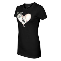 Chicago White Sox Tiny Turnip Women's Tiara Heart T-Shirt | MLB Online