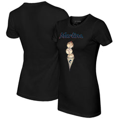 Miami Marlins Tiny Turnip Women's Triple Scoop T-Shirt | MLB Sale
