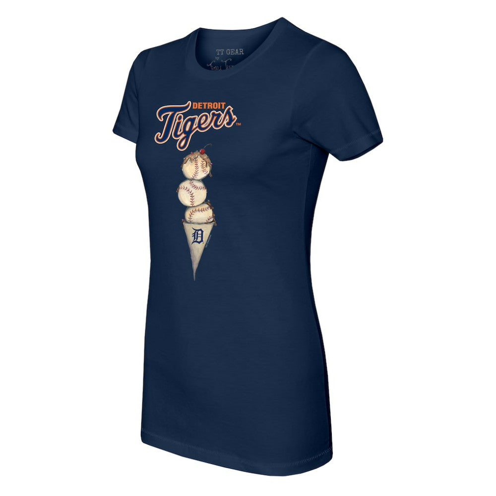 Detroit Tigers Tiny Turnip Women's Triple Scoop T-Shirt | MLB Sale