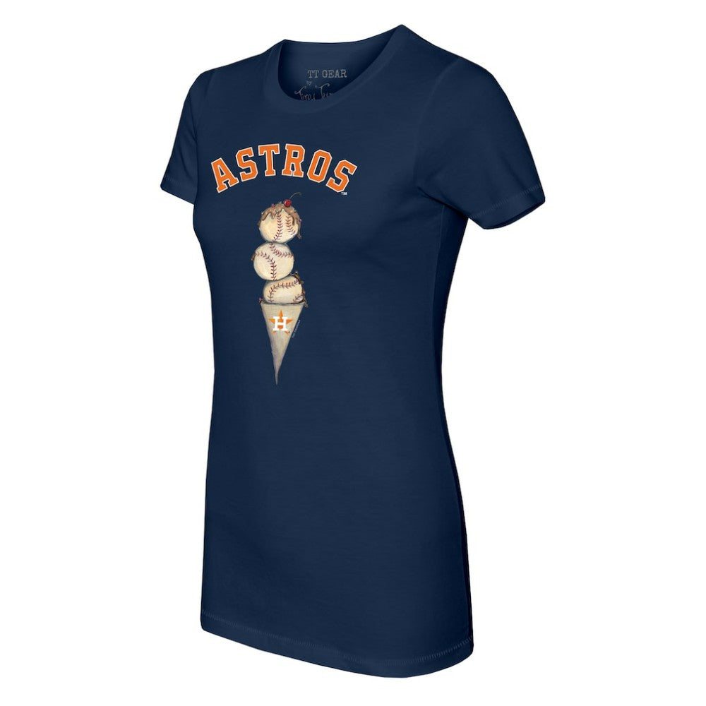 Houston Astros Tiny Turnip Women's Triple Scoop T-Shirt | MLB Discount