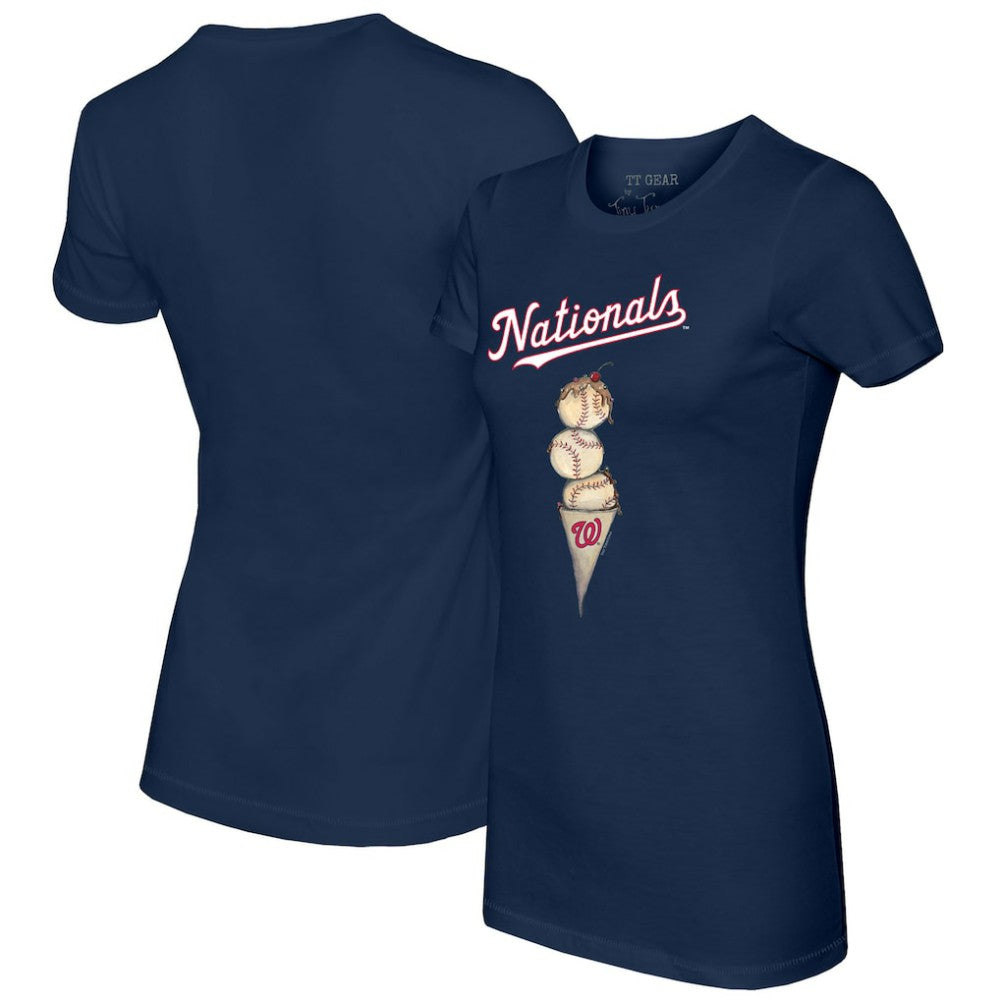 Washington Nationals Tiny Turnip Women's Triple Scoop T-Shirt | MLB Sale