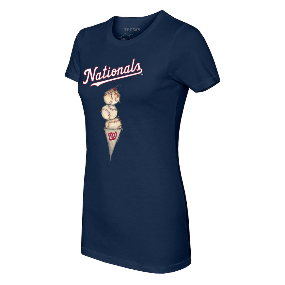 Washington Nationals Tiny Turnip Women's Triple Scoop T-Shirt | MLB Sale