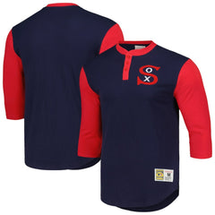 Chicago White Sox Mitchell & Ness Cooperstown Collection Legendary Slub Henley 3/4-Sleeve T-Shirt | MLB Discount