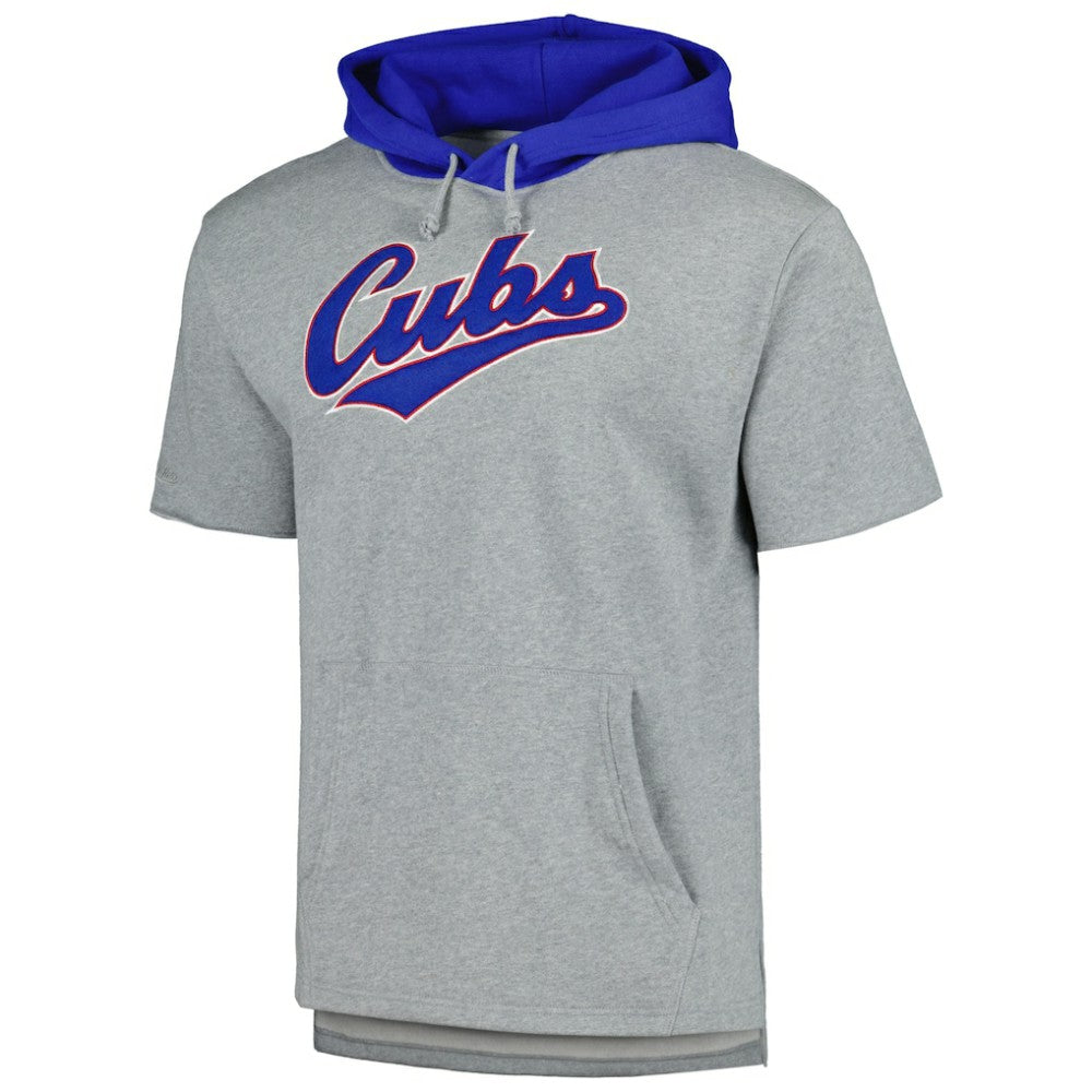 Chicago Cubs Mitchell & Ness Postgame Short Sleeve Pullover Hoodie | MLB On Sale