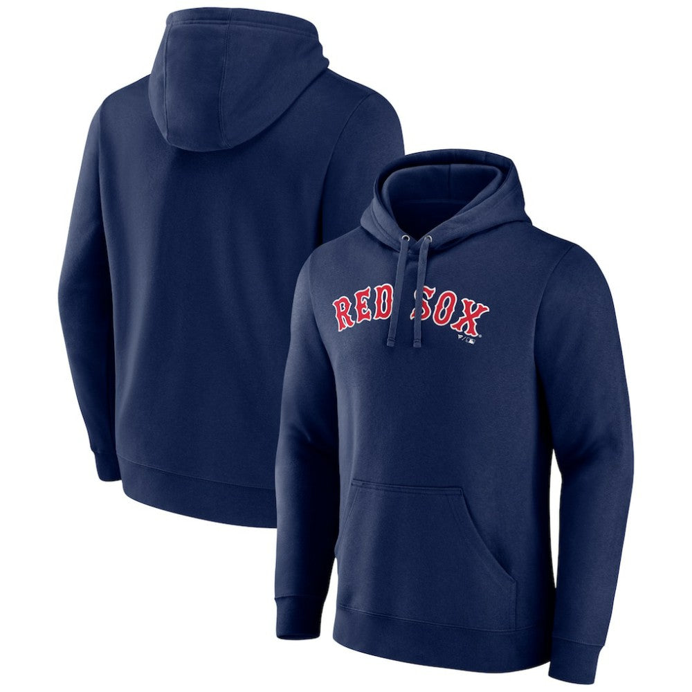 Boston Red Sox Official Wordmark Fitted Pullover Hoodie | MLB US