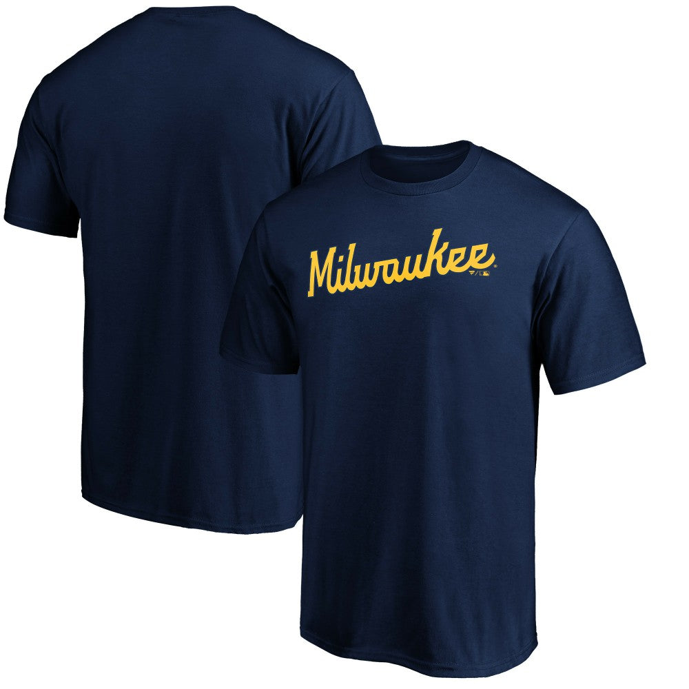 Milwaukee Brewers Official Team Wordmark T-Shirt | MLB Online