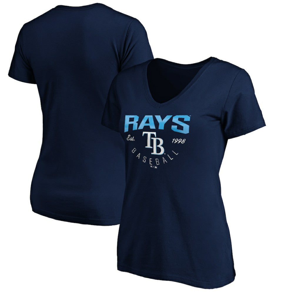Tampa Bay Rays Women's Core Live For It V-Neck T-Shirt | MLB Discount