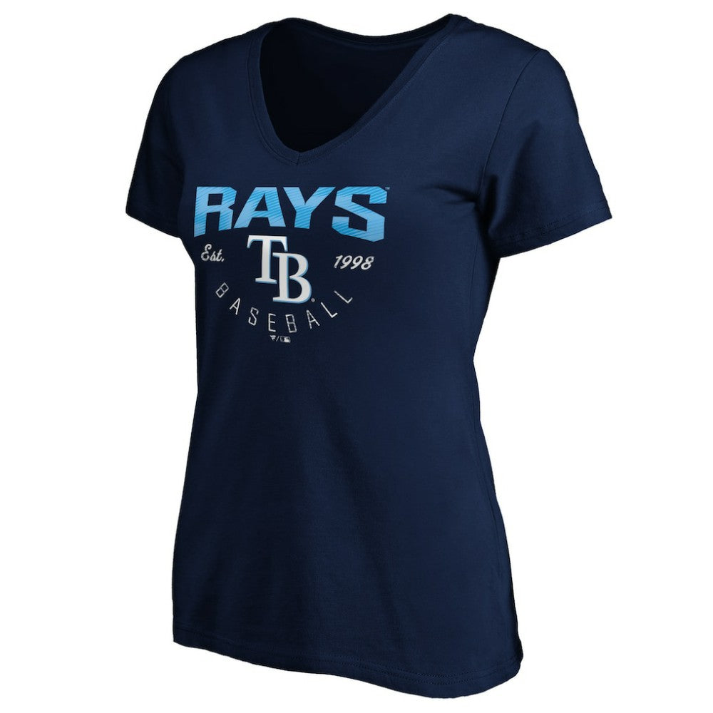 Tampa Bay Rays Women's Core Live For It V-Neck T-Shirt | MLB Discount