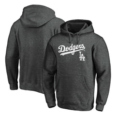 Los Angeles Dodgers Team Lock Up Wordmark Pullover Hoodie | MLB Online