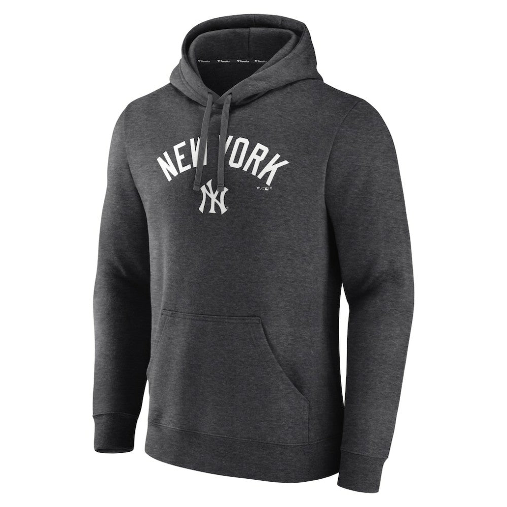 New York Yankees Team Lock Up Wordmark Pullover Hoodie | MLB Discount