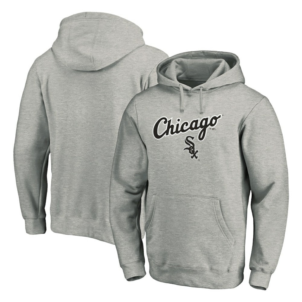 Chicago White Sox Team Lock Up Wordmark Pullover Hoodie | MLB New