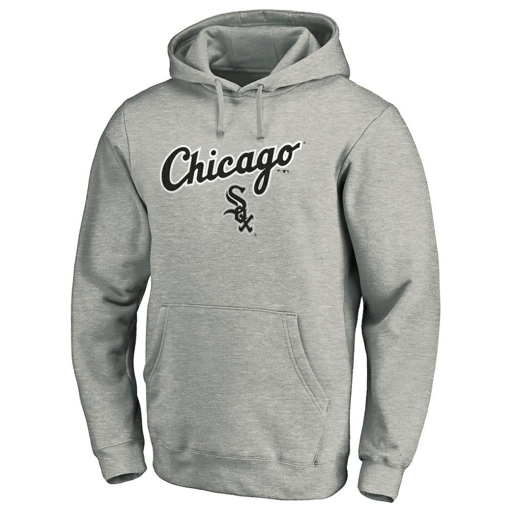 Chicago White Sox Team Lock Up Wordmark Pullover Hoodie | MLB New