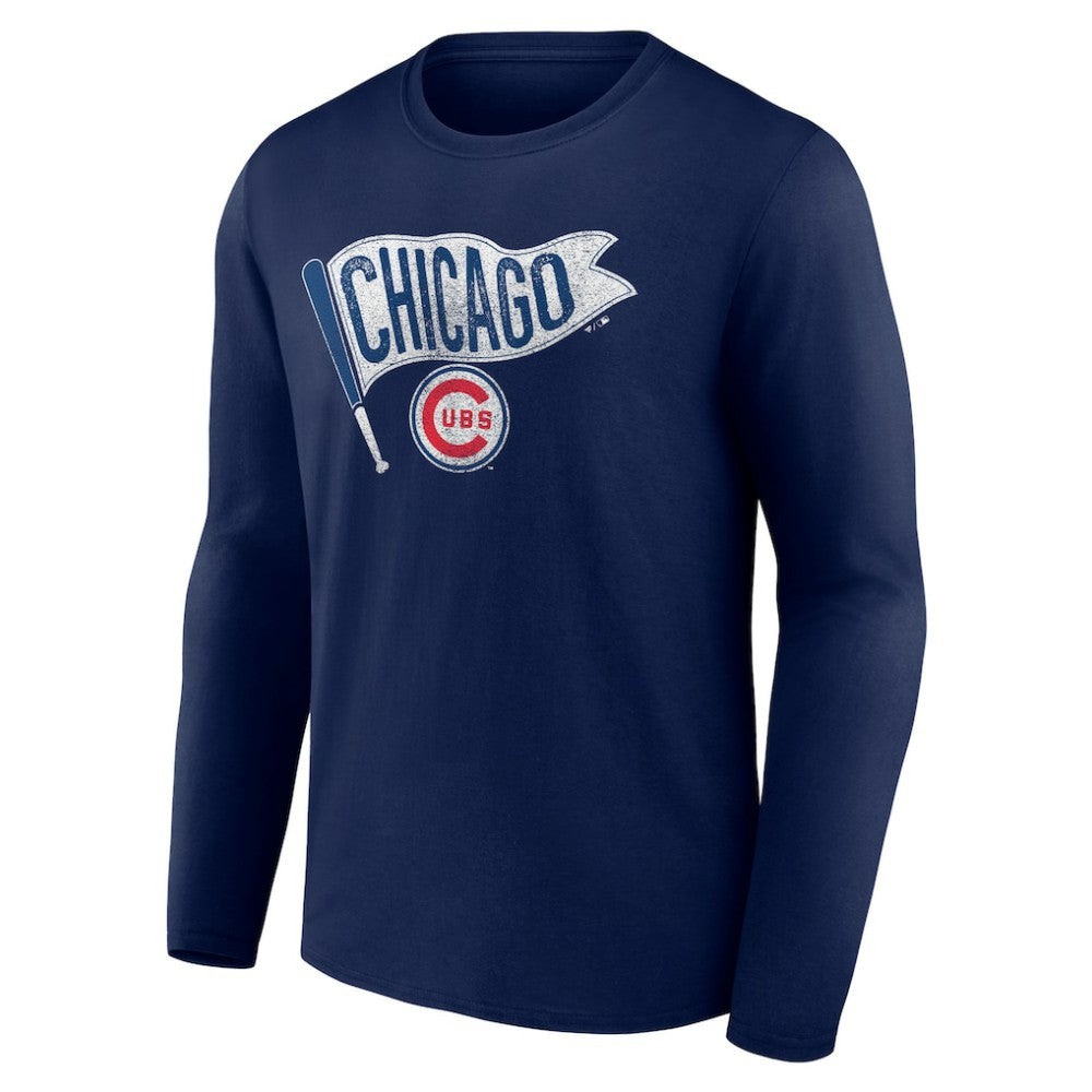 Chicago Cubs Flag Long Sleeve T-Shirt | MLB Sale