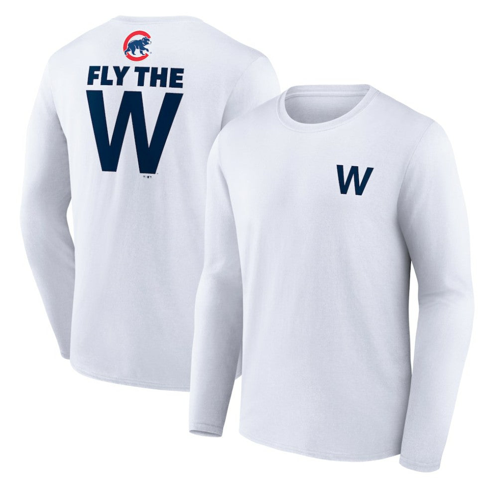 Chicago Cubs Fly the W Long Sleeve T-Shirt | MLB Shop