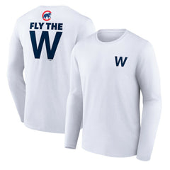 Chicago Cubs Fly the W Long Sleeve T-Shirt | MLB Shop