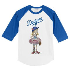 Los Angeles Dodgers Tiny Turnip Youth Babes 3/4-Sleeve Raglan T-Shirt | MLB Discount