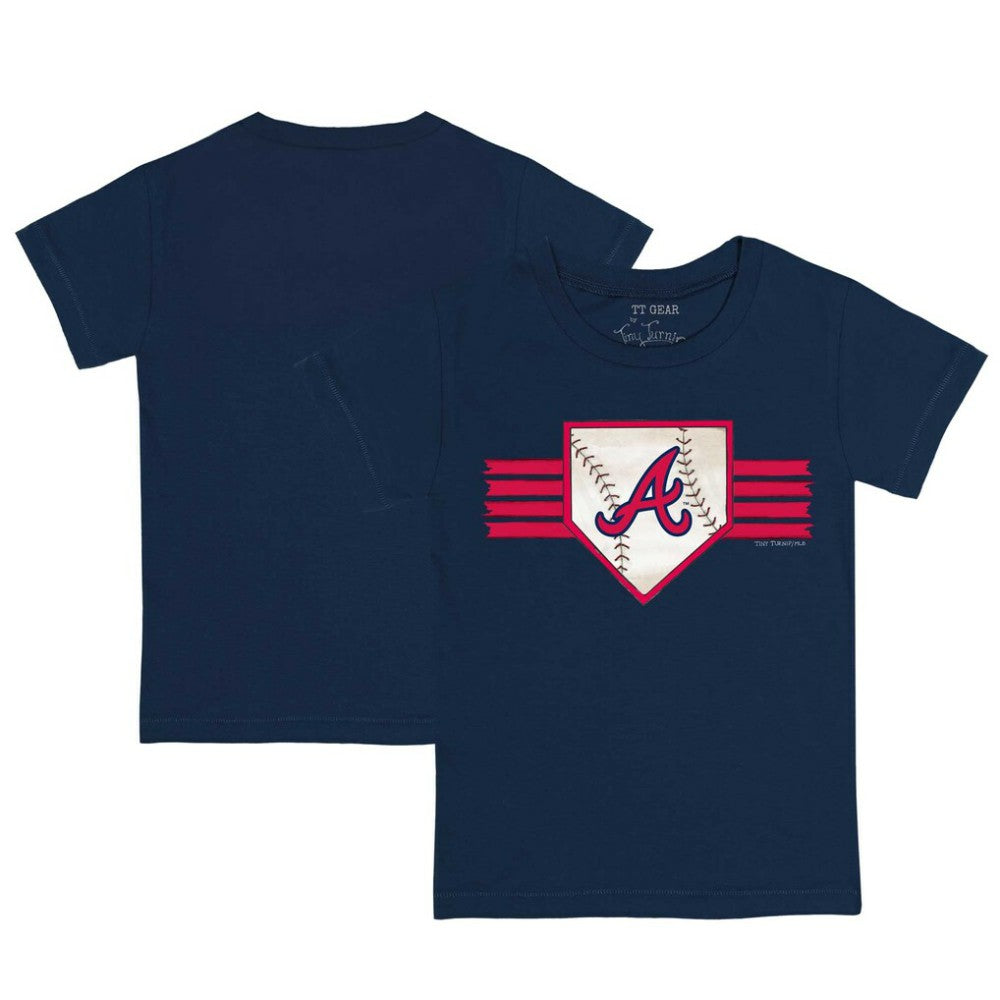 Atlanta Braves Tiny Turnip Youth Base Stripe T-Shirt | MLB New