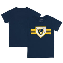 Milwaukee Brewers Tiny Turnip Youth Base Stripe T-Shirt | MLB New
