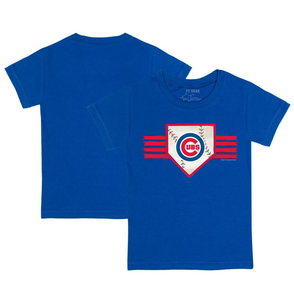 Chicago Cubs Tiny Turnip Youth Base Stripe T-Shirt | MLB Outlet