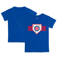 Chicago Cubs Tiny Turnip Youth Base Stripe T-Shirt | MLB Outlet