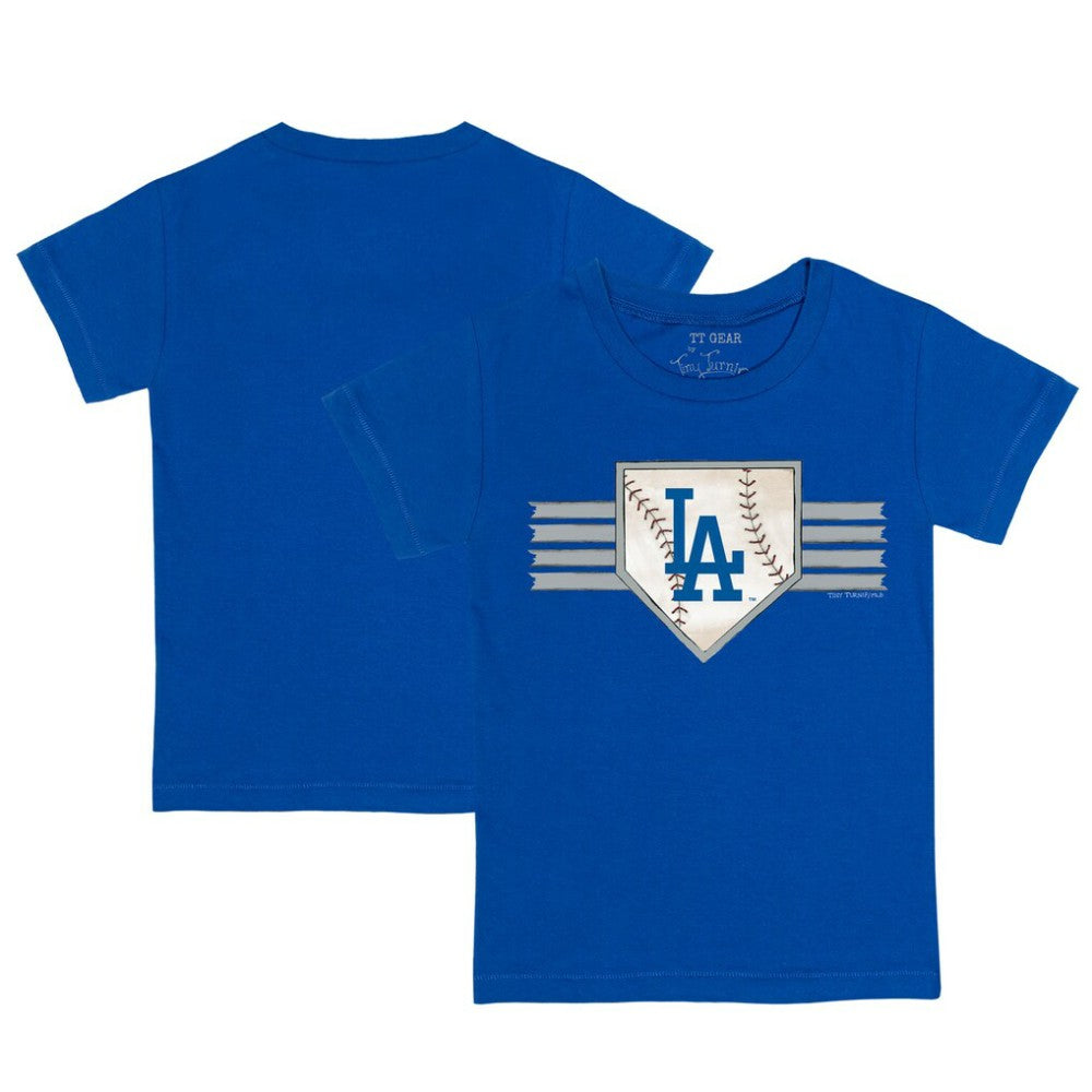 Los Angeles Dodgers Tiny Turnip Youth Base Stripe T-Shirt | MLB Shop