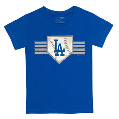Los Angeles Dodgers Tiny Turnip Youth Base Stripe T-Shirt | MLB Shop