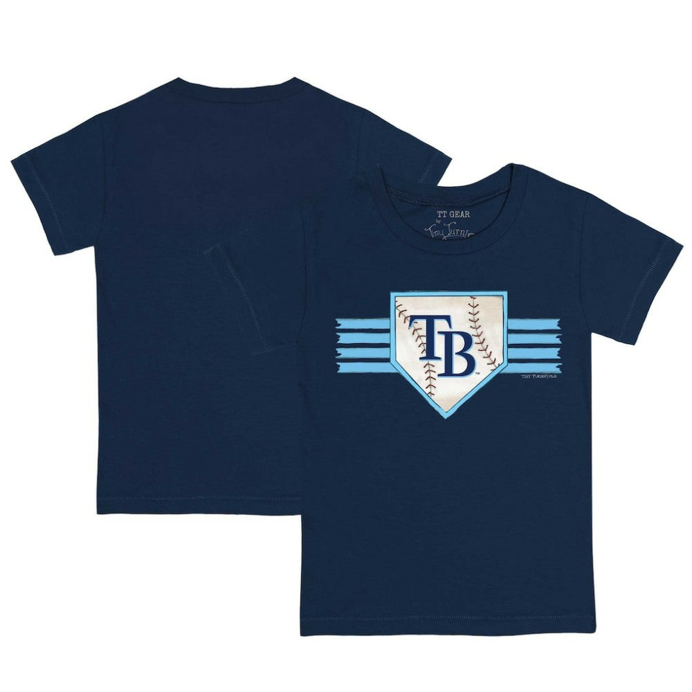 Tampa Bay Rays Tiny Turnip Youth Base Stripe T-Shirt | MLB Discount