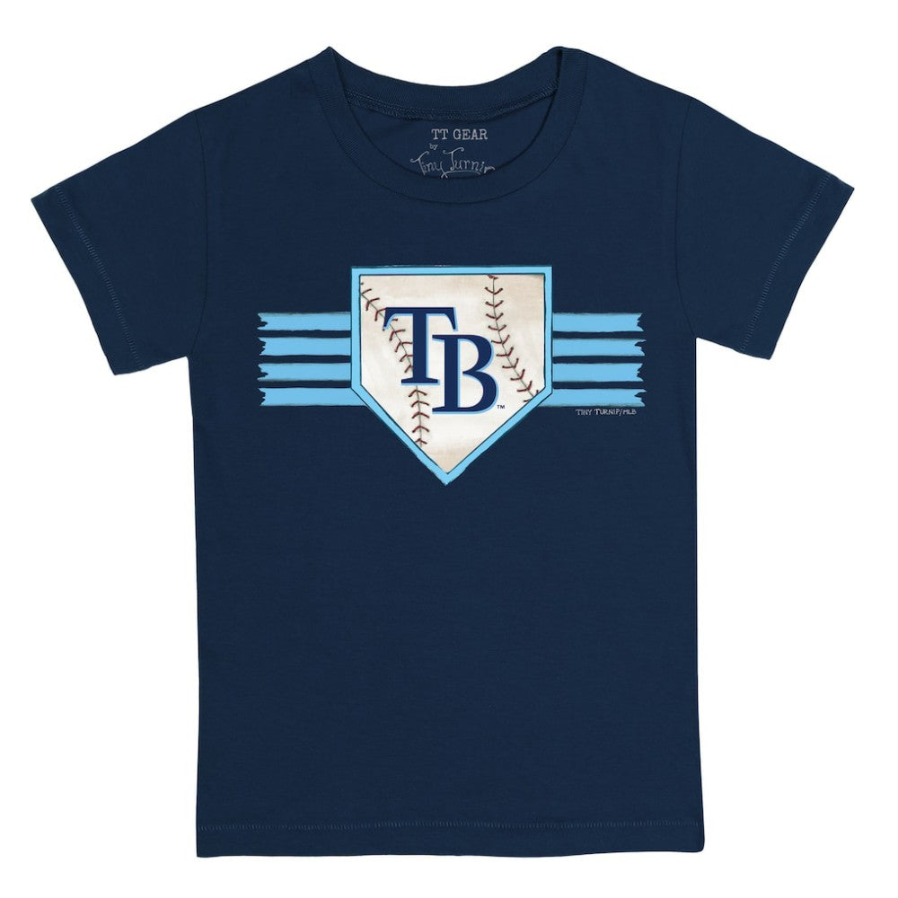 Tampa Bay Rays Tiny Turnip Youth Base Stripe T-Shirt | MLB Discount