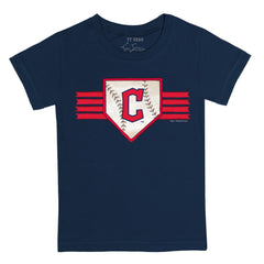 Cleveland Guardians Tiny Turnip Youth Base Stripe T-Shirt | MLB New