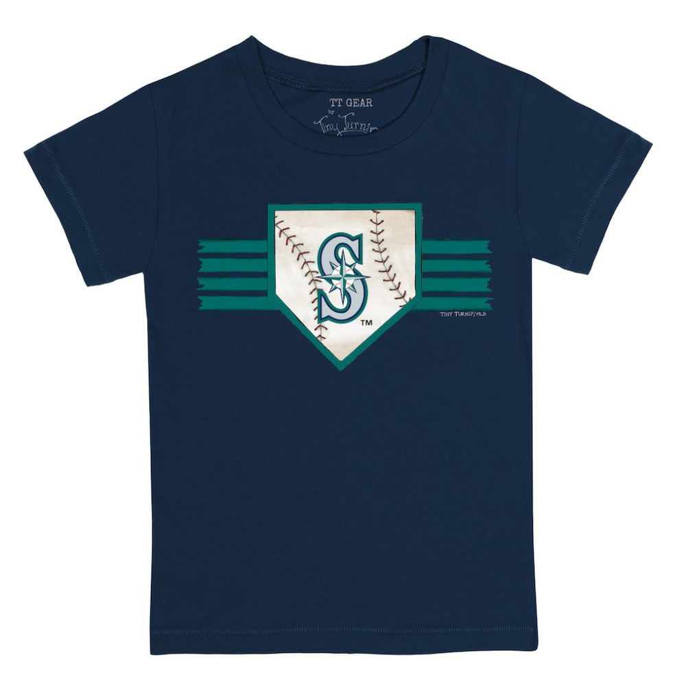Seattle Mariners Tiny Turnip Youth Base Stripe T-Shirt | MLB Sale