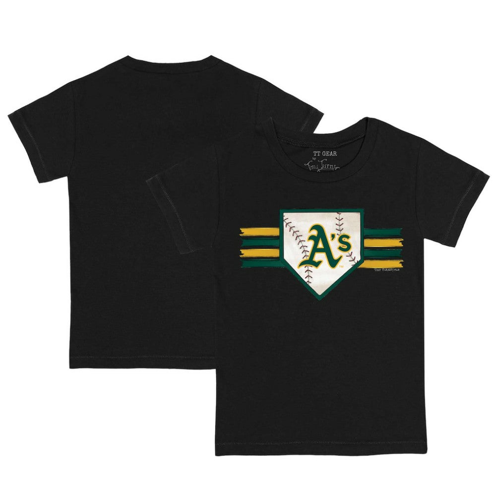 Athletics Tiny Turnip Youth Base Stripe T-Shirt | MLB Shop