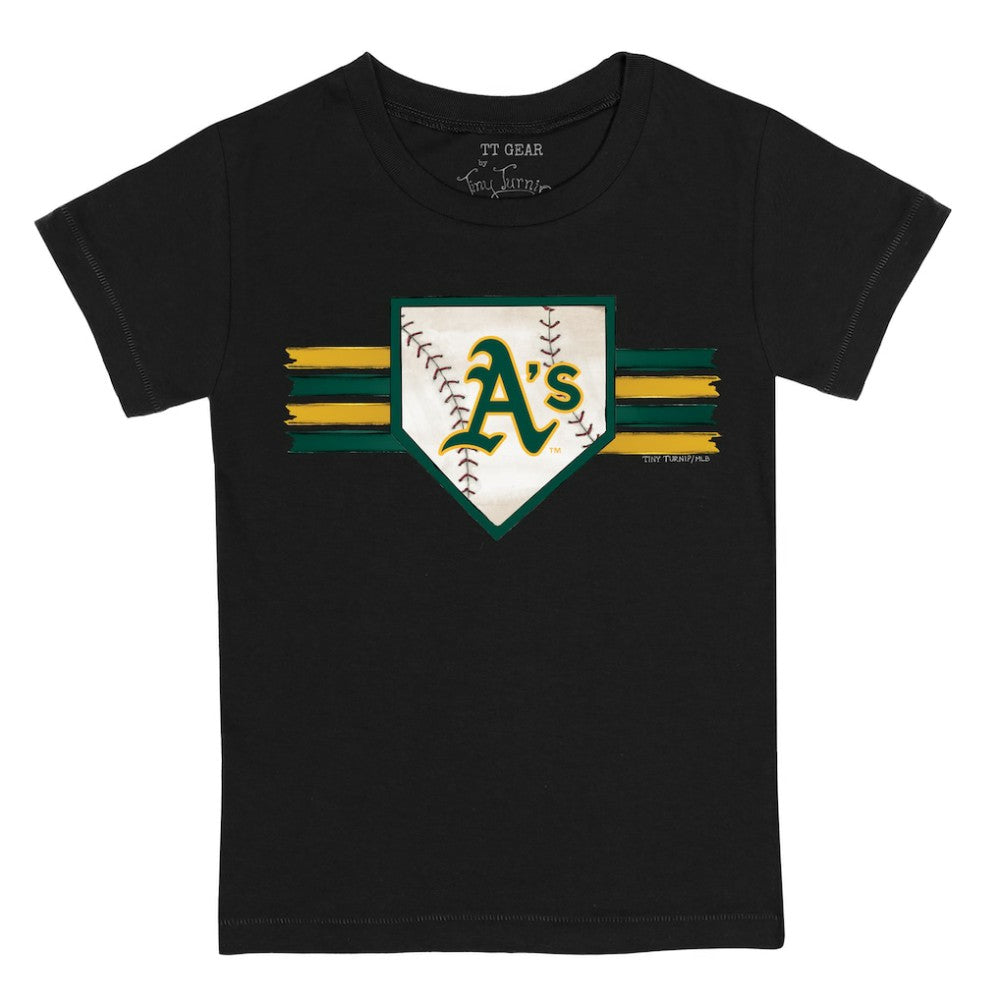Athletics Tiny Turnip Youth Base Stripe T-Shirt | MLB Shop