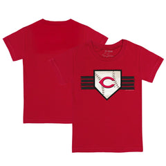 Cincinnati Reds Tiny Turnip Youth Base Stripe T-Shirt | MLB On Sale