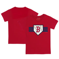 Boston Red Sox Tiny Turnip Youth Base Stripe T-Shirt | MLB On Sale