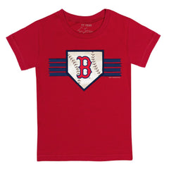 Boston Red Sox Tiny Turnip Youth Base Stripe T-Shirt | MLB On Sale