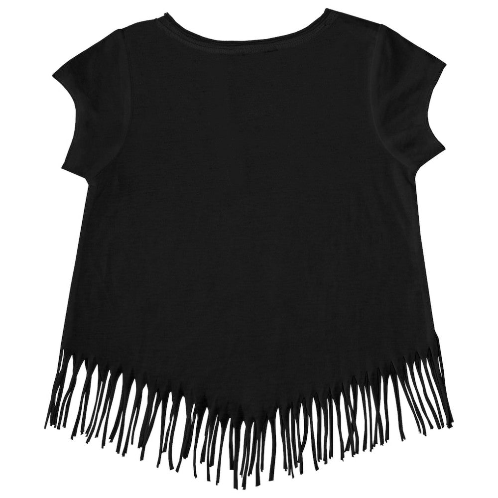 Baltimore Orioles Tiny Turnip Girls Youth Baseball Bow Fringe T-Shirt | MLB US