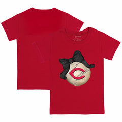 Cincinnati Reds Tiny Turnip Youth Baseball Bow T-Shirt | MLB US