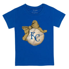Kansas City Royals Tiny Turnip Youth Baseball Bow T-Shirt | MLB For sale