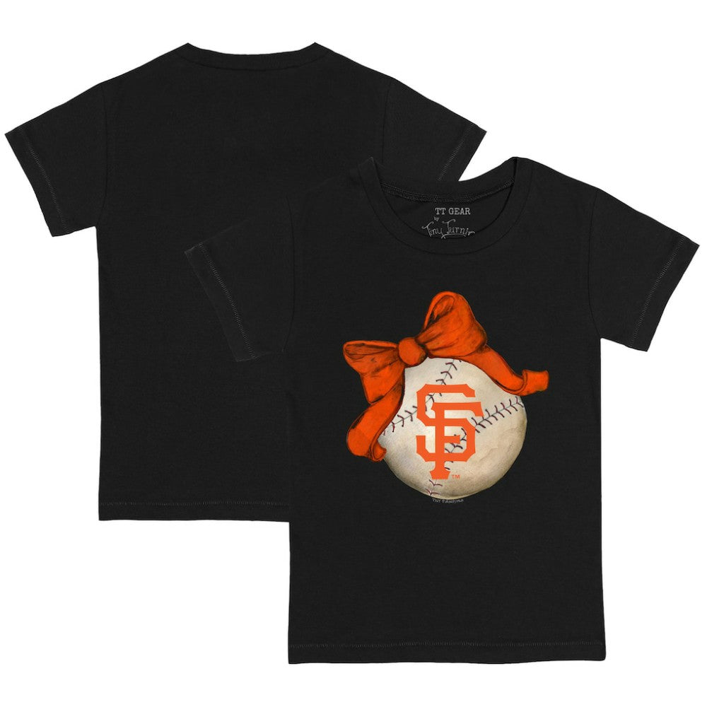 San Francisco Giants Tiny Turnip Youth Baseball Bow T-Shirt | MLB Online