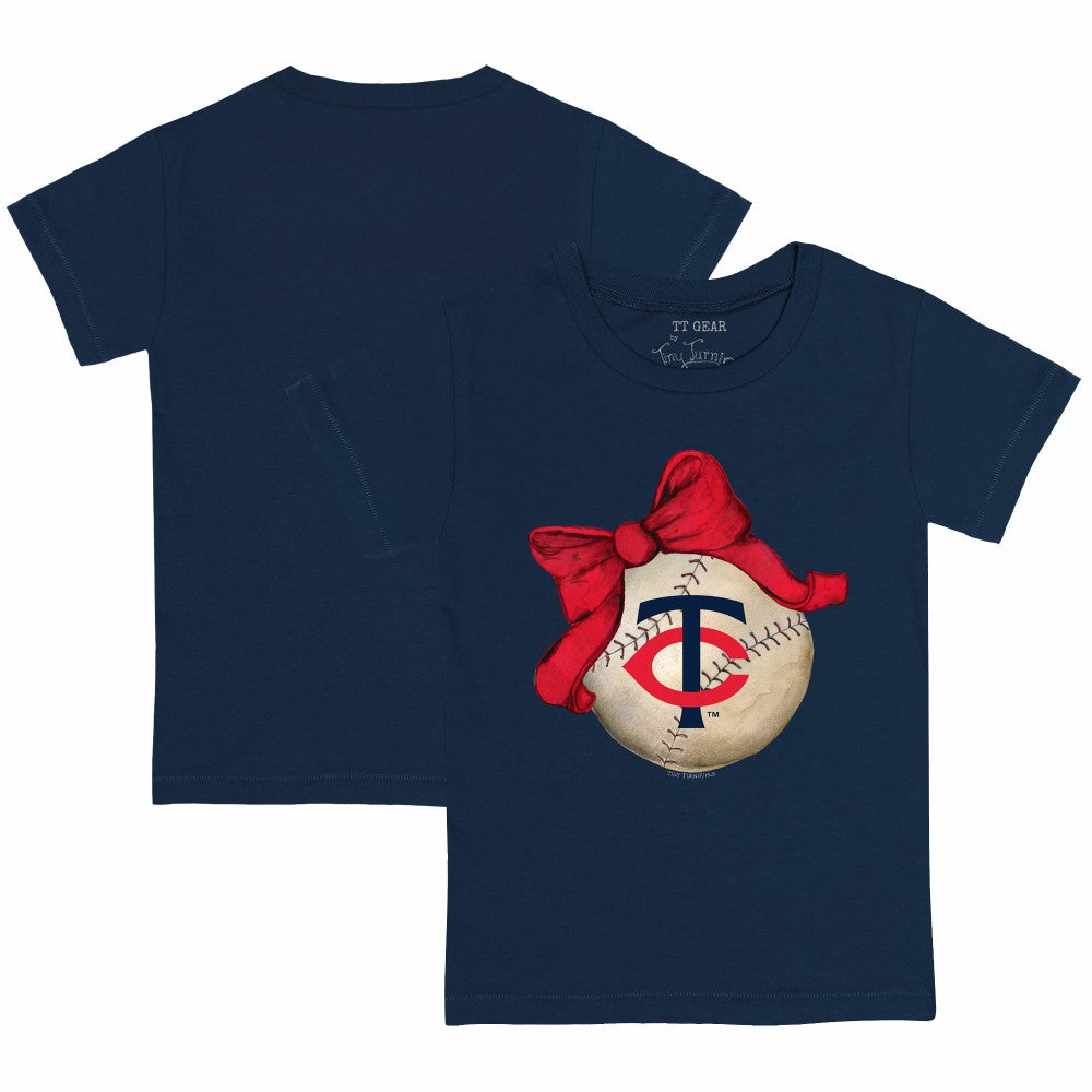 Minnesota Twins Tiny Turnip Youth Baseball Bow T-Shirt | MLB For sale