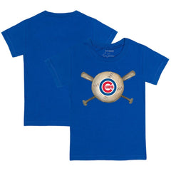 Chicago Cubs Tiny Turnip Youth Baseball Cross Bats T-Shirt | MLB On Sale