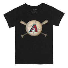 Arizona Diamondbacks Tiny Turnip Youth Baseball Cross Bats T-Shirt | MLB For sale