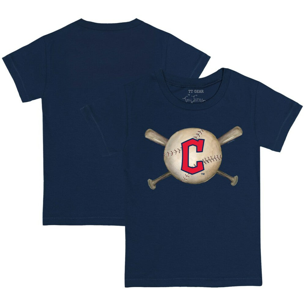 Cleveland Guardians Tiny Turnip Youth Baseball Cross Bats T-Shirt | MLB Discount