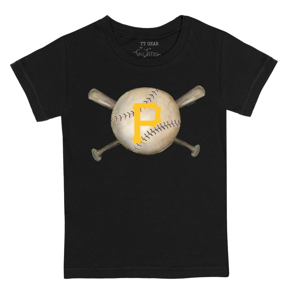 Pittsburgh Pirates Tiny Turnip Youth Baseball Cross Bats T-Shirt | MLB Outlet
