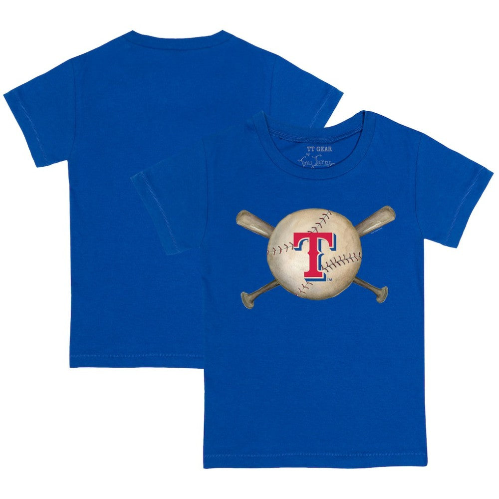 Texas Rangers Tiny Turnip Youth Baseball Cross Bats T-Shirt | MLB For sale